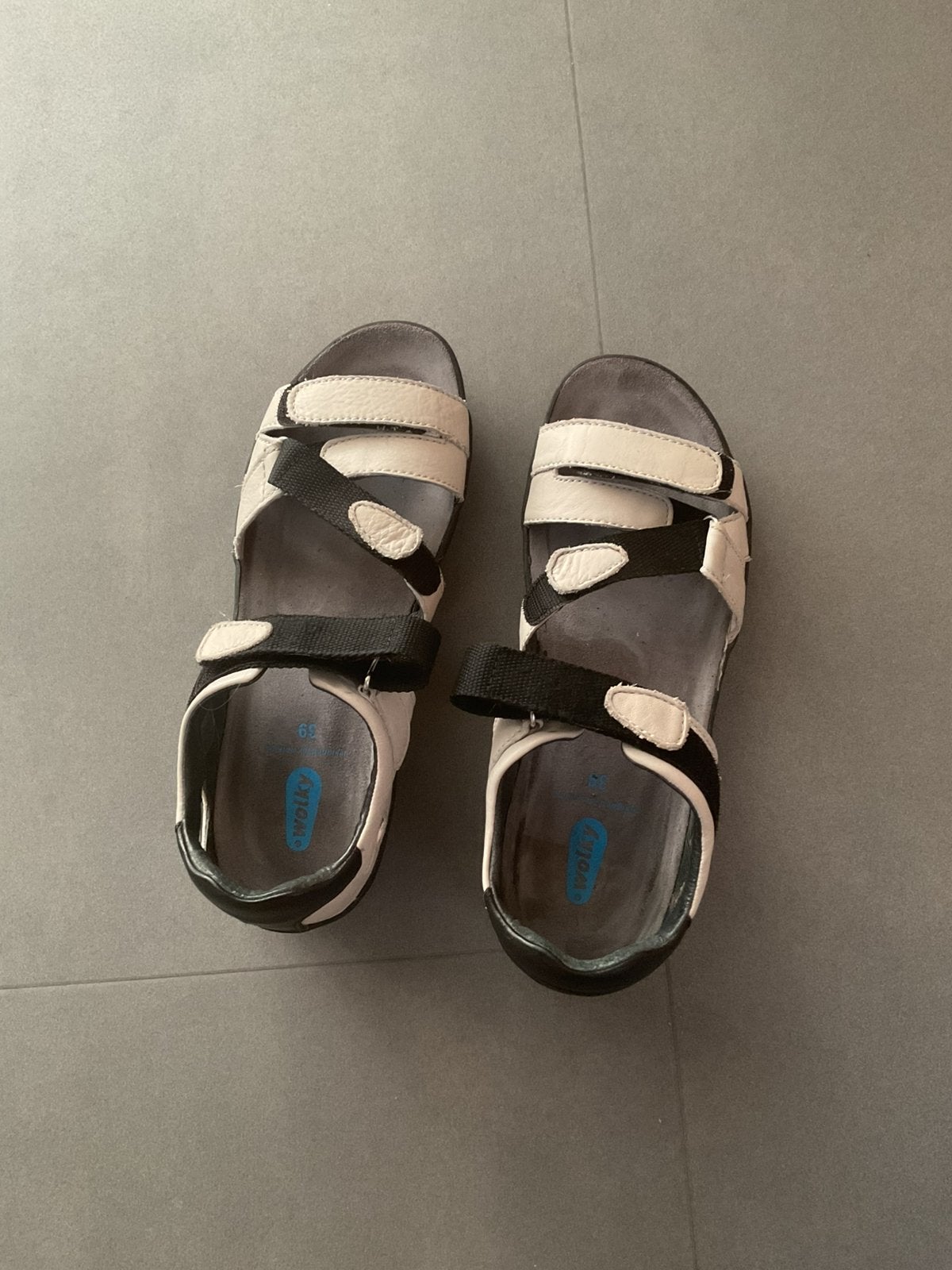 Witte Wolky sandalen maat 39 model Desh, Ophalen of Verzenden, Zo goed als nieuw, Wit, Sandalen of Muiltjes