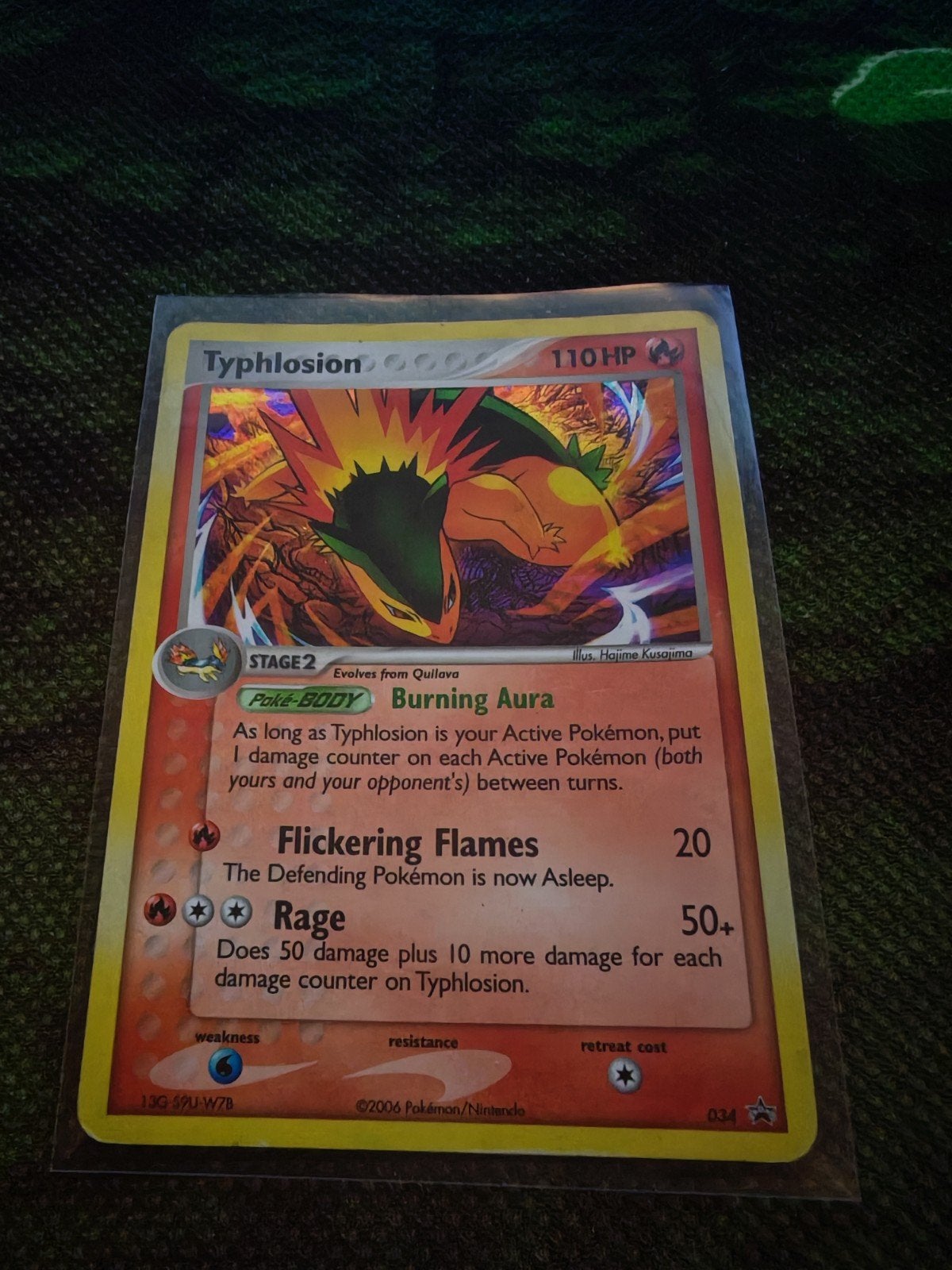 Typhlosion 034, Ophalen of Verzenden, Zo goed als nieuw, Losse kaart