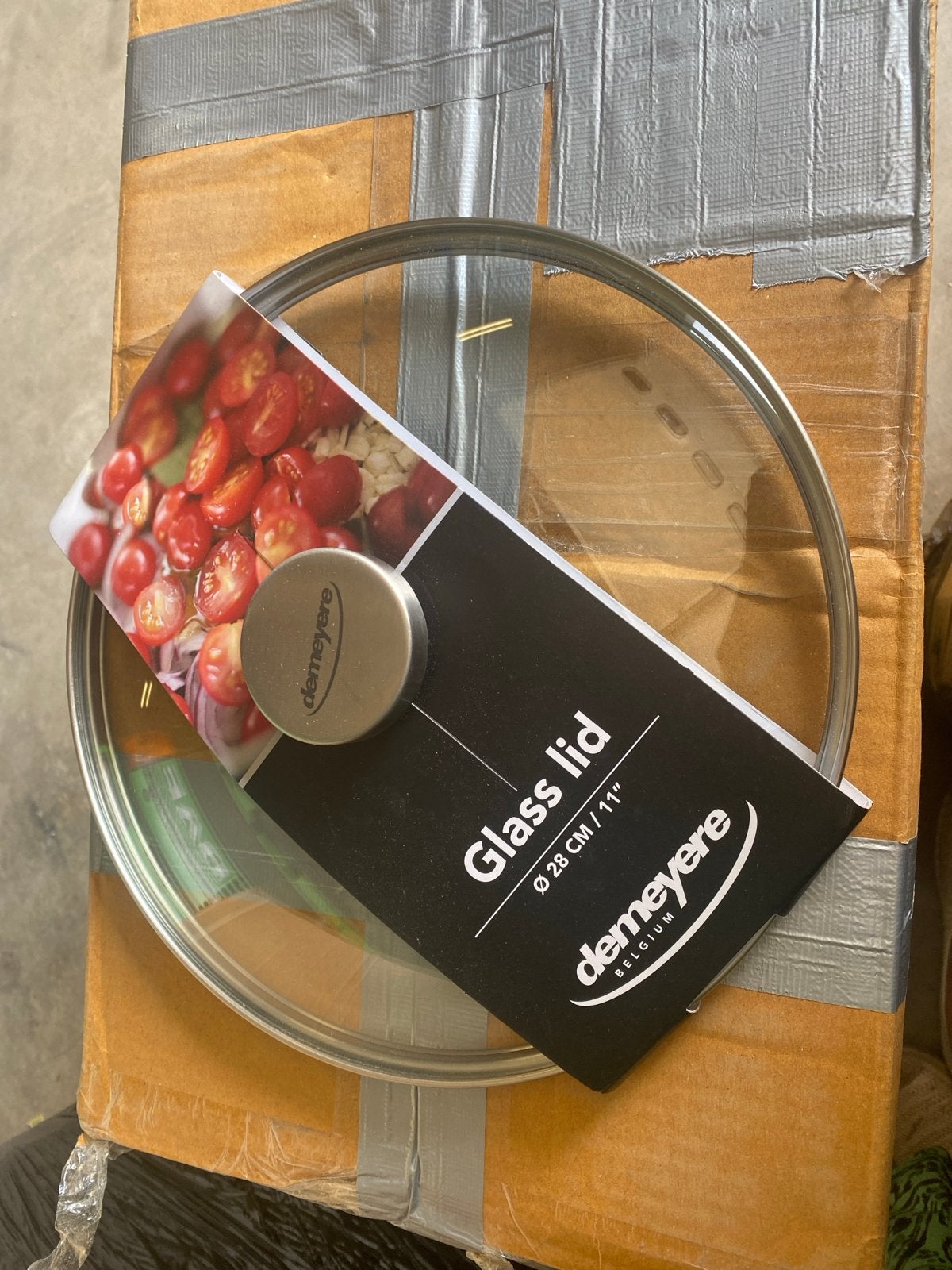 Demeyere Glazen Deksel Ø 28 CM / 11" - Nieuw, Onbekend, Nieuw, Ophalen of Verzenden, Onbekend