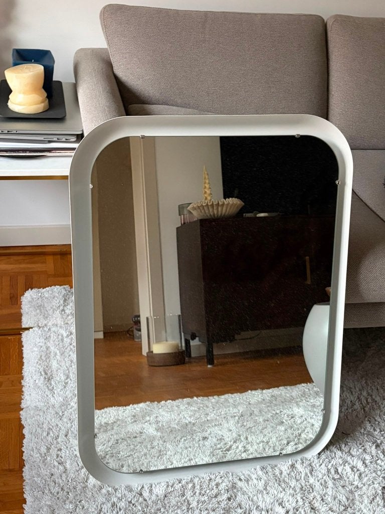 Spiegel, Huis en Inrichting, Woonaccessoires | Spiegels, Zo goed als nieuw, 75 tot 100 cm, Minder dan 100 cm, Rechthoekig, Ophalen