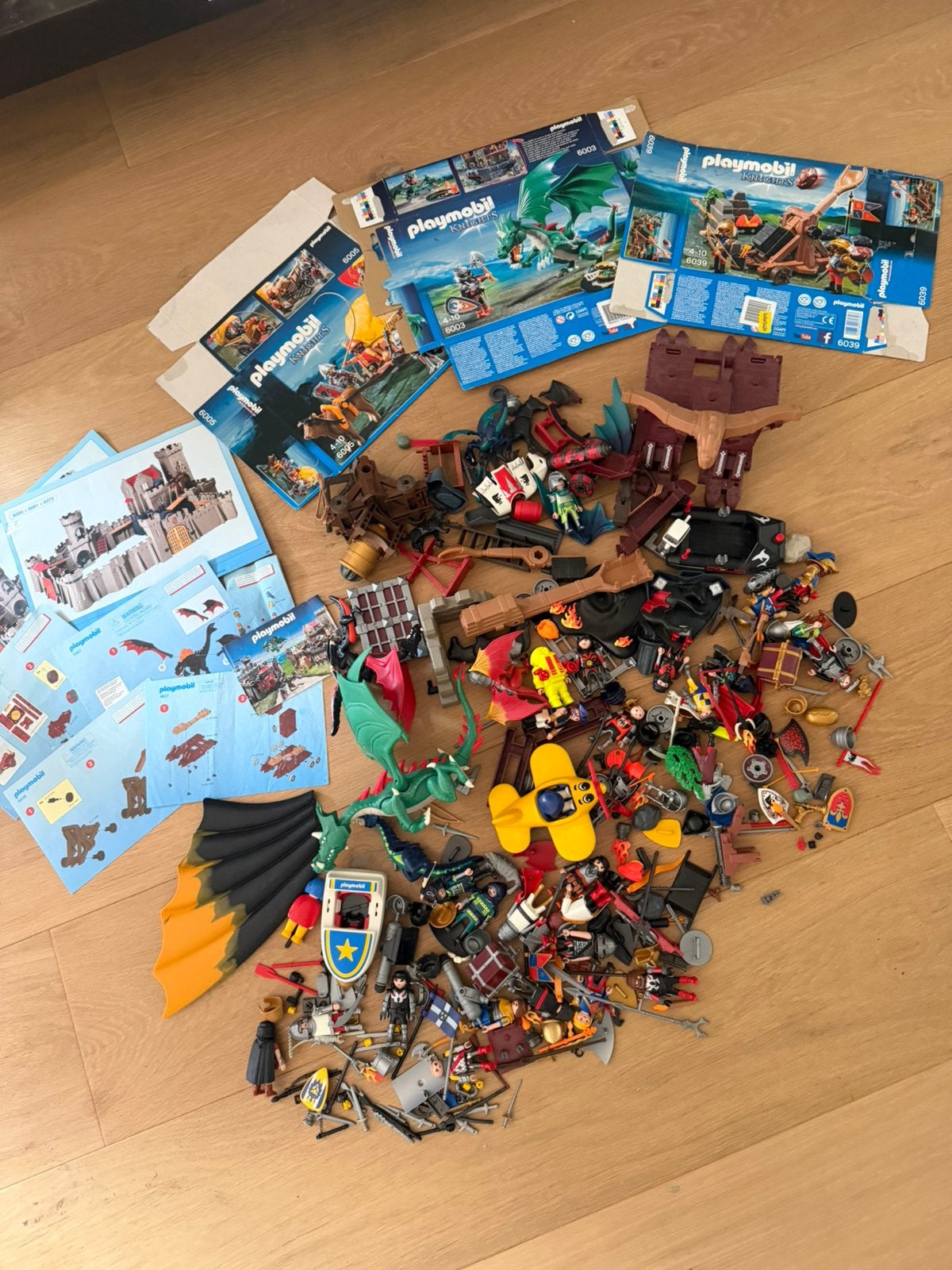 Grote partij Playmobil, Kinderen en Baby's, Speelgoed | Playmobil, Losse onderdelen, Ophalen of Verzenden, Zo goed als nieuw, Kasteel/Fort