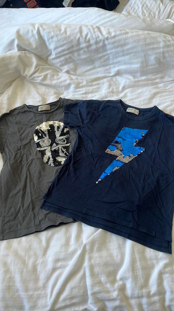 Twee pallet shirtjes Zara jongens maat 122, Ophalen of Verzenden, Zo goed als nieuw, Jongen, Shirt of Longsleeve