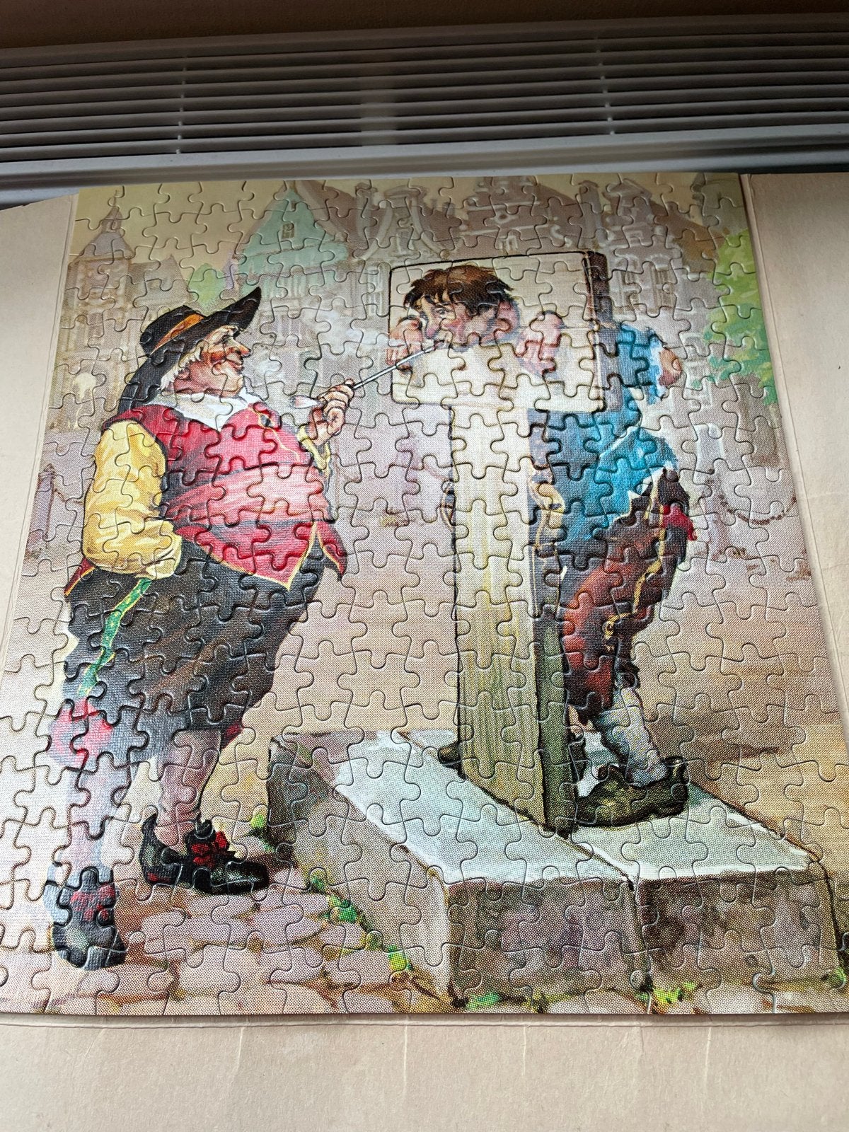 Zeldzame Van Rossems Troost poster ingelijst met puzzle, Met lijst, Ophalen of Verzenden, A1 t/m A3, Reclame