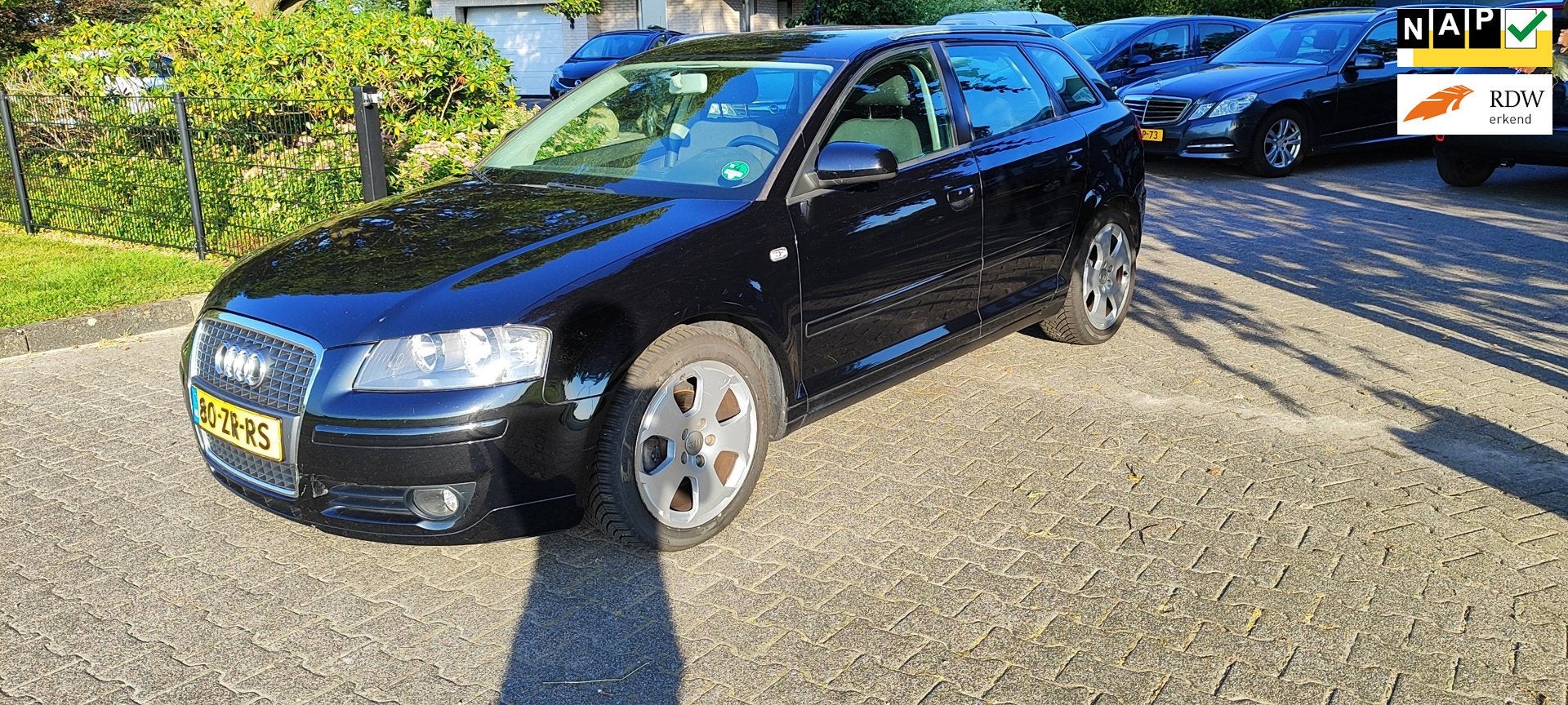 Audi A3 Sportback 1.6 Ambition Pro Line bj 2008 airco/navi, Auto's, Voorwielaandrijving, Stof, Gebruikt, 4 cilinders