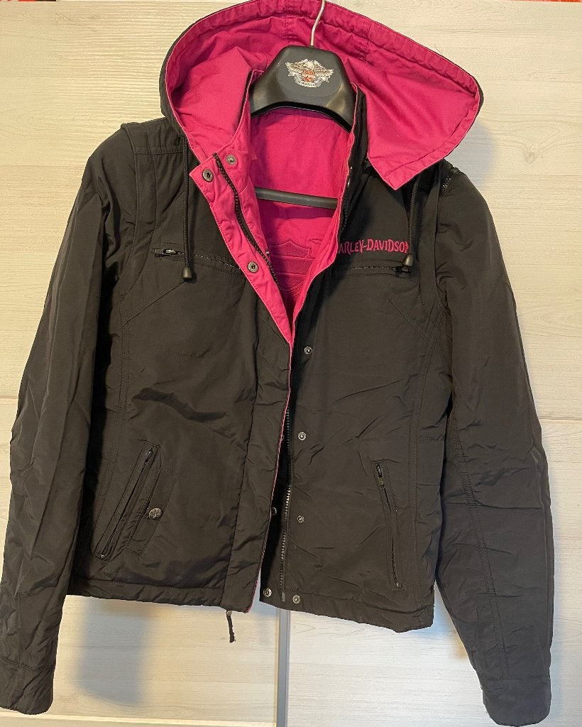Harley Davidson Damesjas 3 in 1 maat S 36/38, Ophalen, Dames, Harley-Davidson, Jas | textiel
