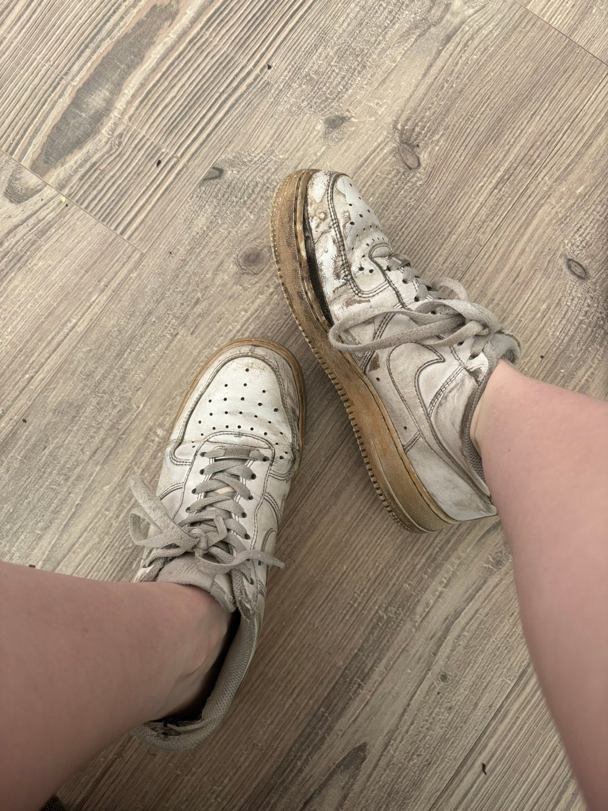 Gedragen nike sneakers, Verzenden, Wit, Sneakers of Gympen, Gedragen
