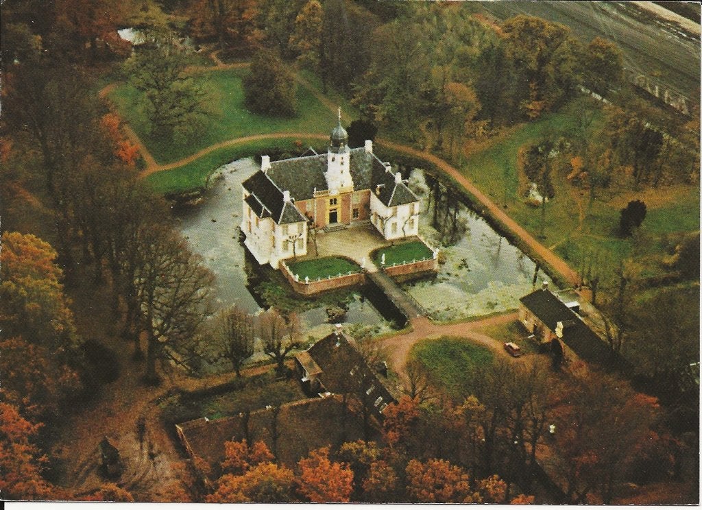 Slochteren , Fraeylemaborg , Luchtfoto, Ophalen of Verzenden, 1960 tot 1980, Ongelopen, Groningen