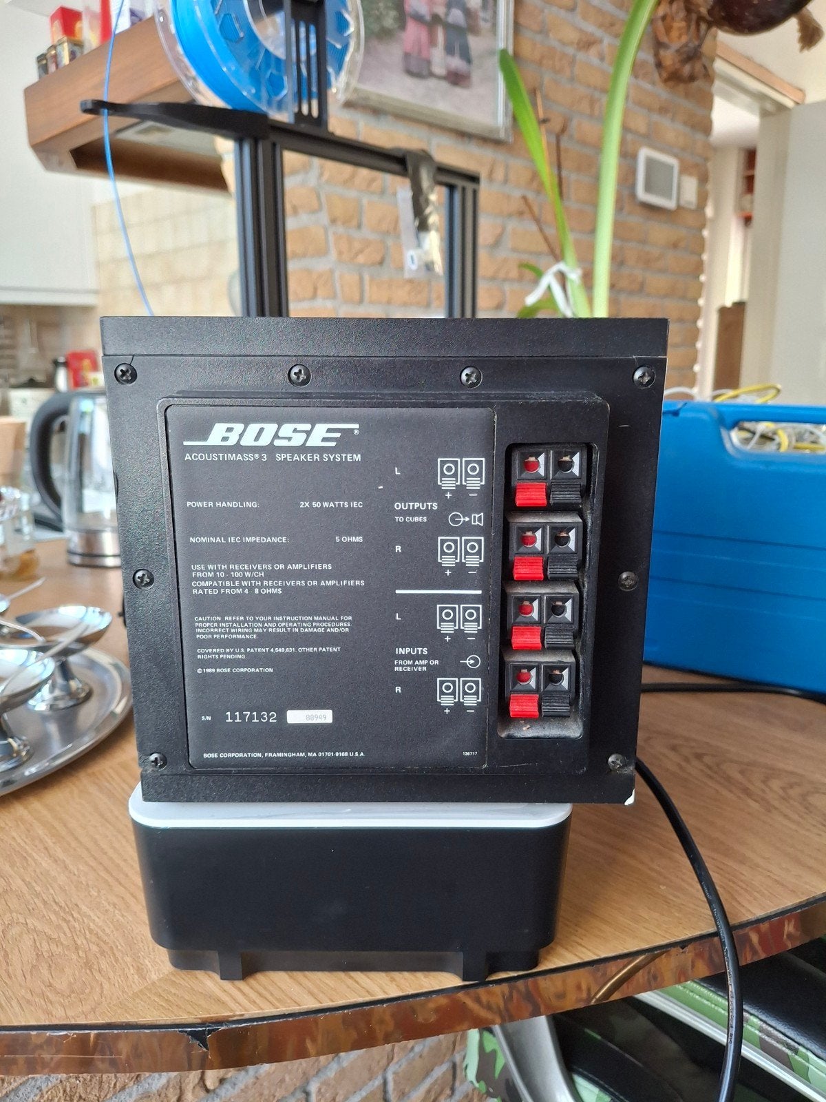 Bose Acoustimass 3 Speaker Systeem - Subwoofer, Gebruikt, Subwoofer, Ophalen of Verzenden, 60 tot 120 watt