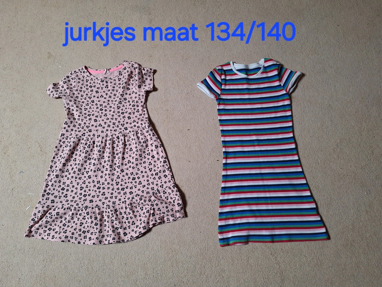 Jurkjes maat 134/140, Kinderen en Baby's, Ophalen of Verzenden, Gebruikt, Meisje, Jurk of Rok