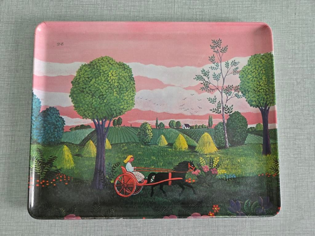Prachtig melamine dienblad uit Italie, Ophalen of Verzenden