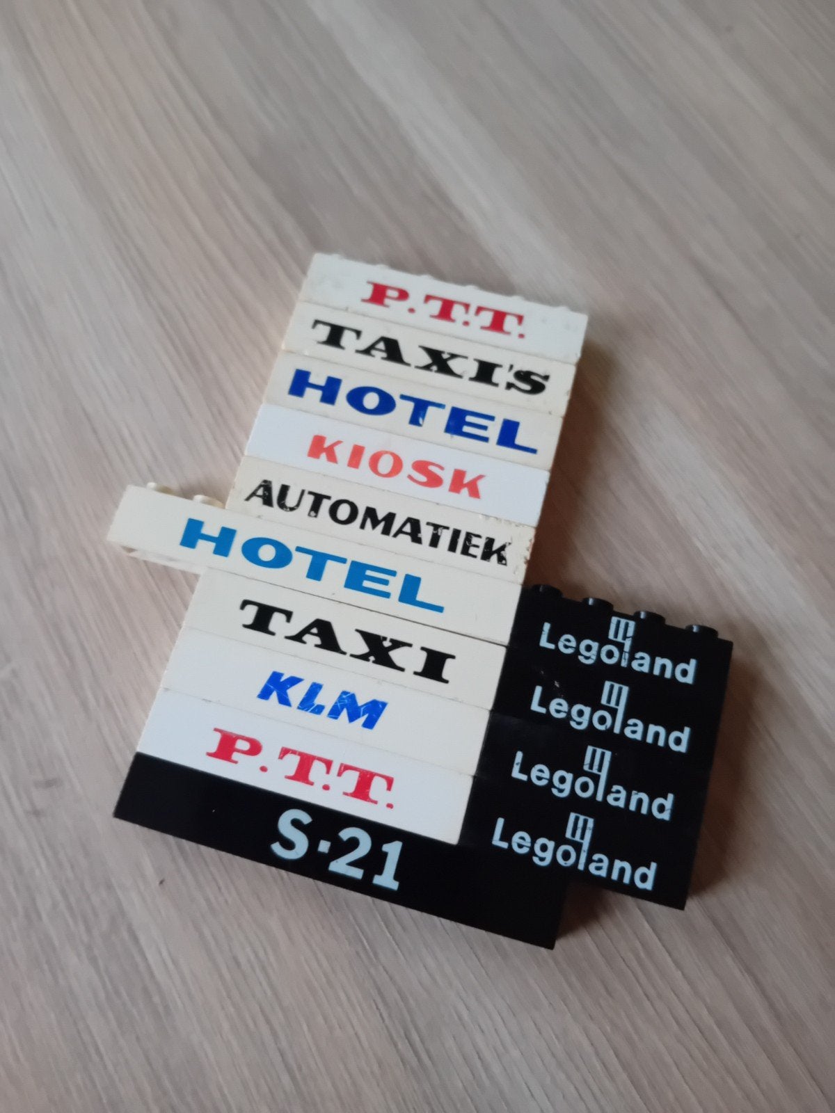 Oude lego tekstbalken jaren 60 en 70, Ophalen of Verzenden, Gebruikt