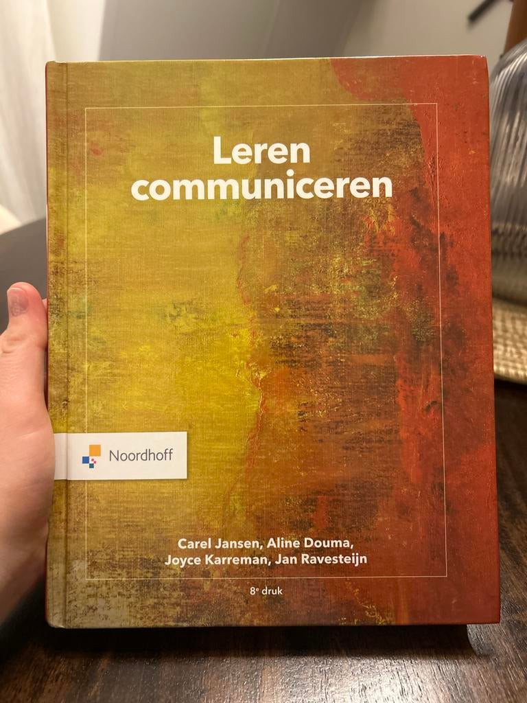 Leren communiceren - Carel Jansen e.a. (8e druk), Boeken, Ophalen of Verzenden, Gamma, Zo goed als nieuw, HBO