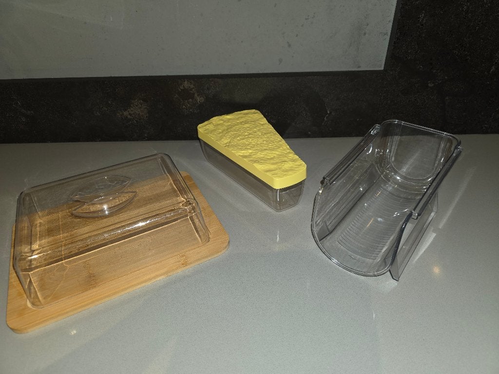 kaasstolp - kaasbewaardoos - flessenhouder bijna gratis, Ophalen of Verzenden, Nieuw