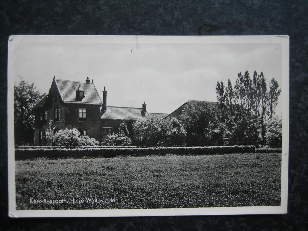 KERK - AVEZAATH  Buren  Huize Weltevreden JosPe 1947, Verzamelen, Ophalen of Verzenden, 1940 tot 1960, Gelderland