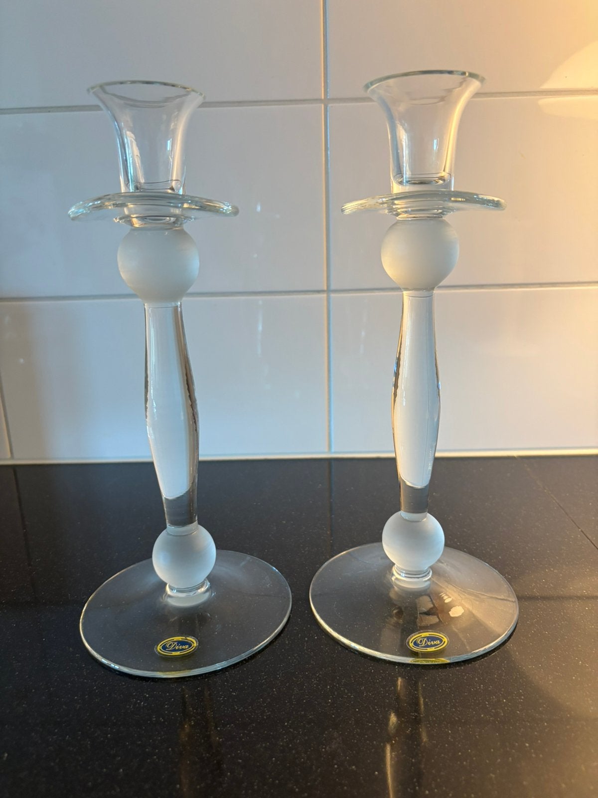 Orrefors Celeste design kandelaars door Anne Nilsson Zweden, Antiek en Kunst, Ophalen of Verzenden, Glas