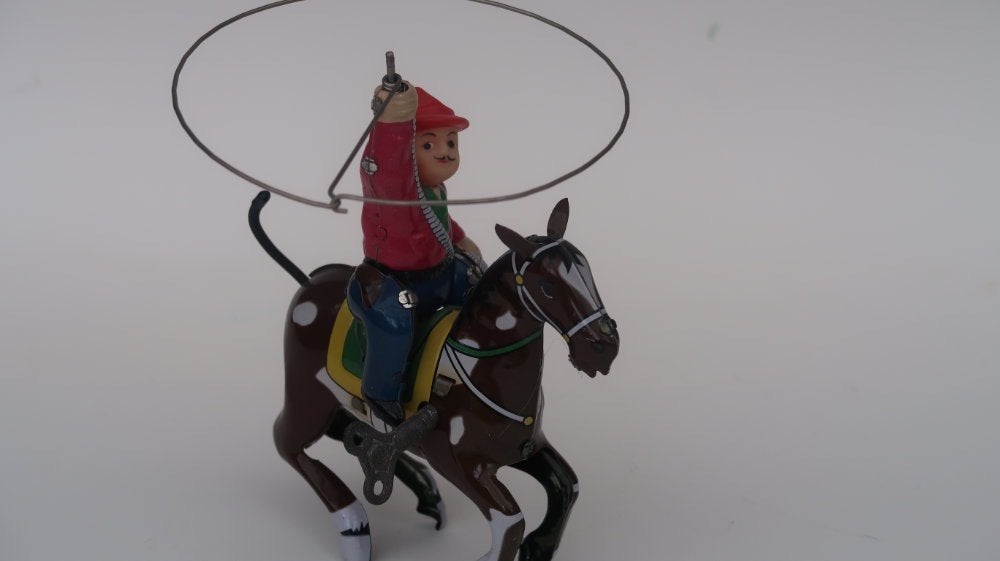 blikkenspeelgoed cowboy, Antiek en Kunst, Ophalen of Verzenden