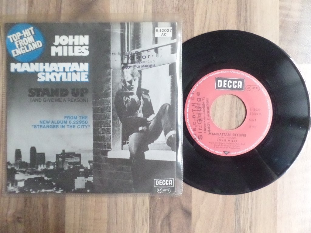 single  John Miles - Manhattan Skyline, Ophalen of Verzenden, Gebruikt, 7 inch, Rock en Metal