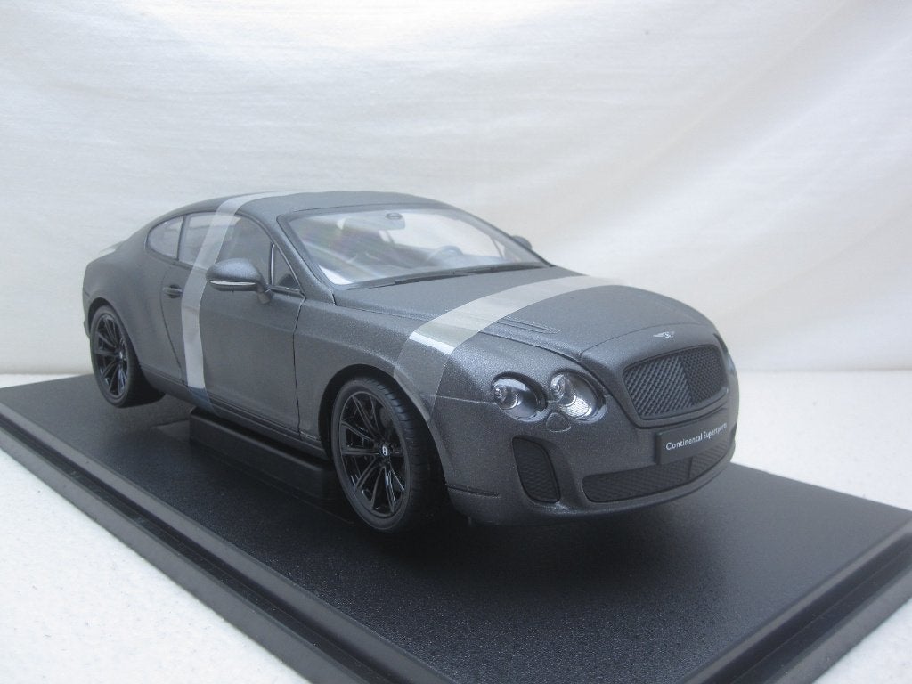 Bentley Continental GT supersports 2009 matgrijs  1:18 Welly, Ophalen of Verzenden, Nieuw, Auto, Welly