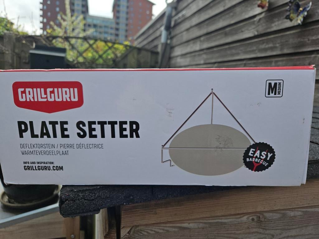 Grill Guru Plate Setter Medium - Warmteverdeelplaat, Tuin en Terras, Ophalen of Verzenden, Nieuw