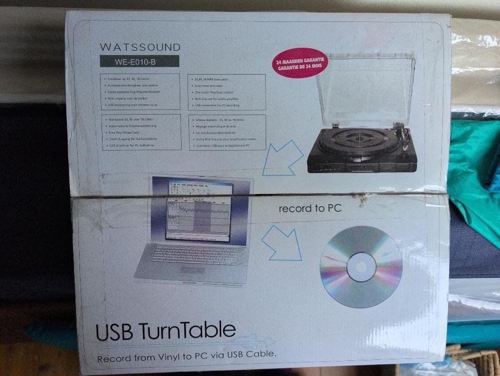USB Turntable, Ophalen, Zo goed als nieuw, Audio