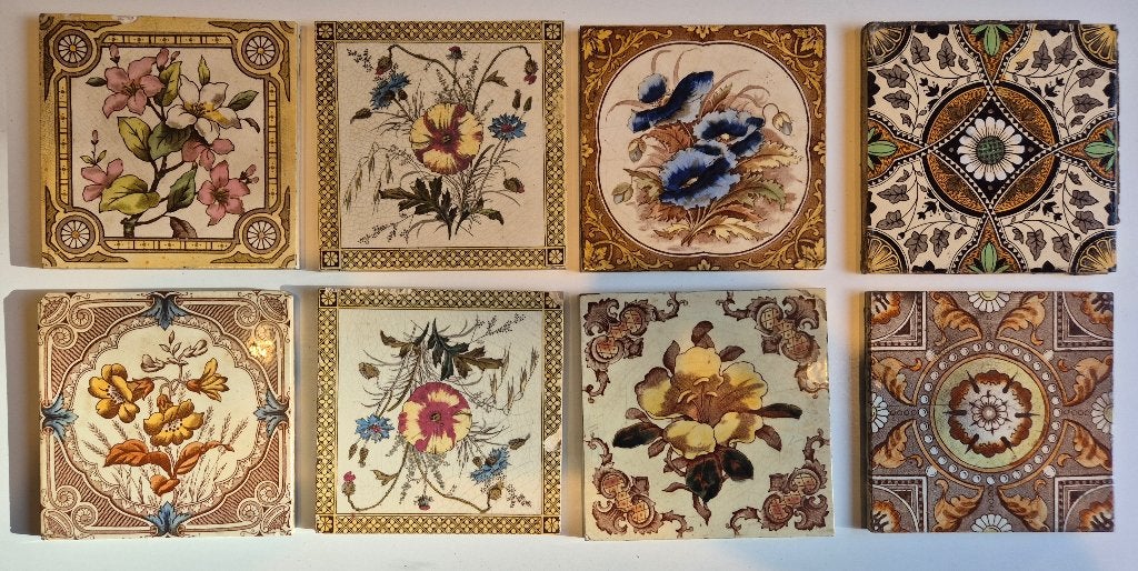 Partij antieke Victoriaanse tegels T.A. Simpson, Antiek en Kunst, Ophalen