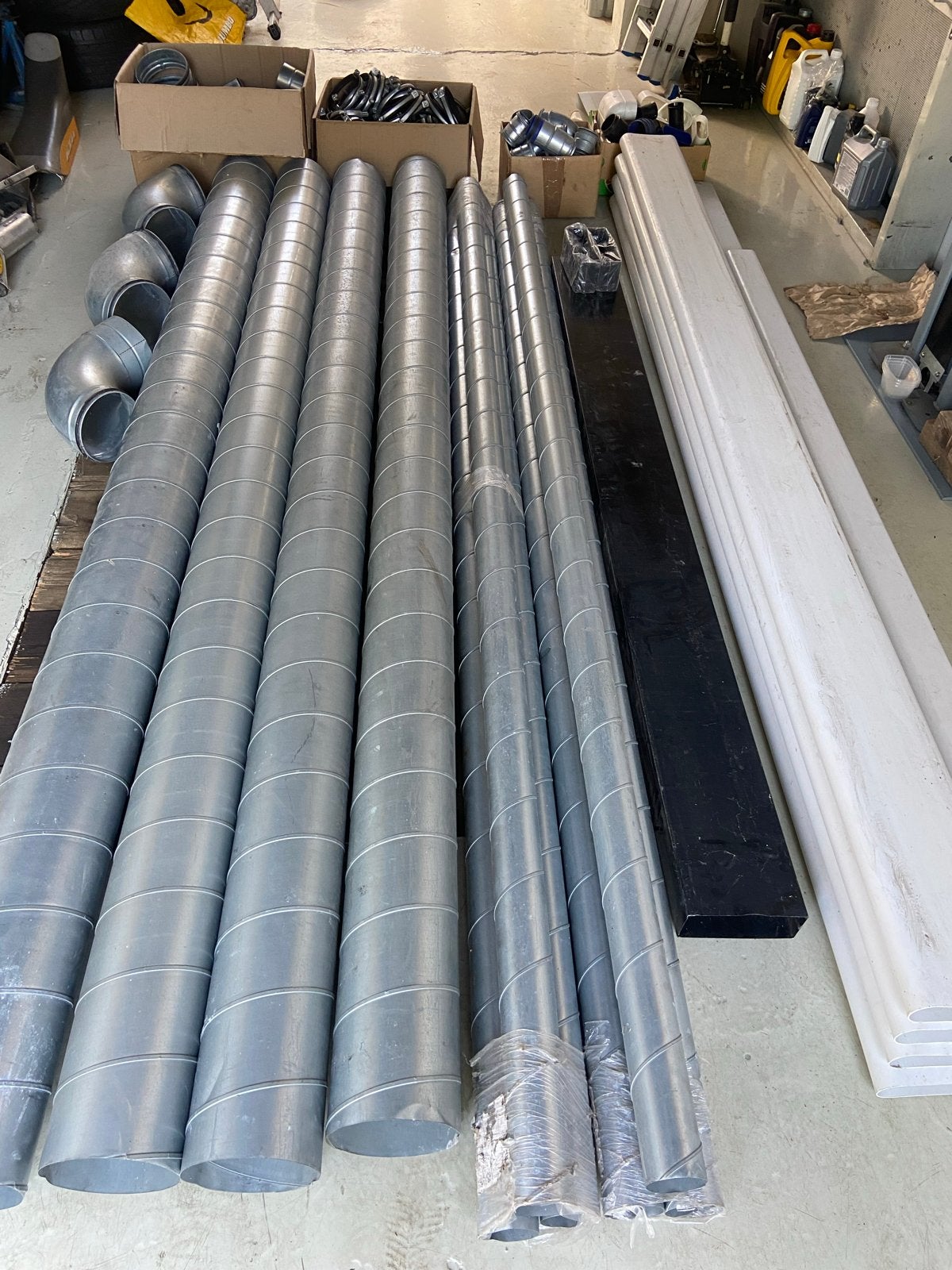 Grote partij Ventilatiebuis spirobuis en Renson met beugels, Ophalen, Gebruikt, Ventilator