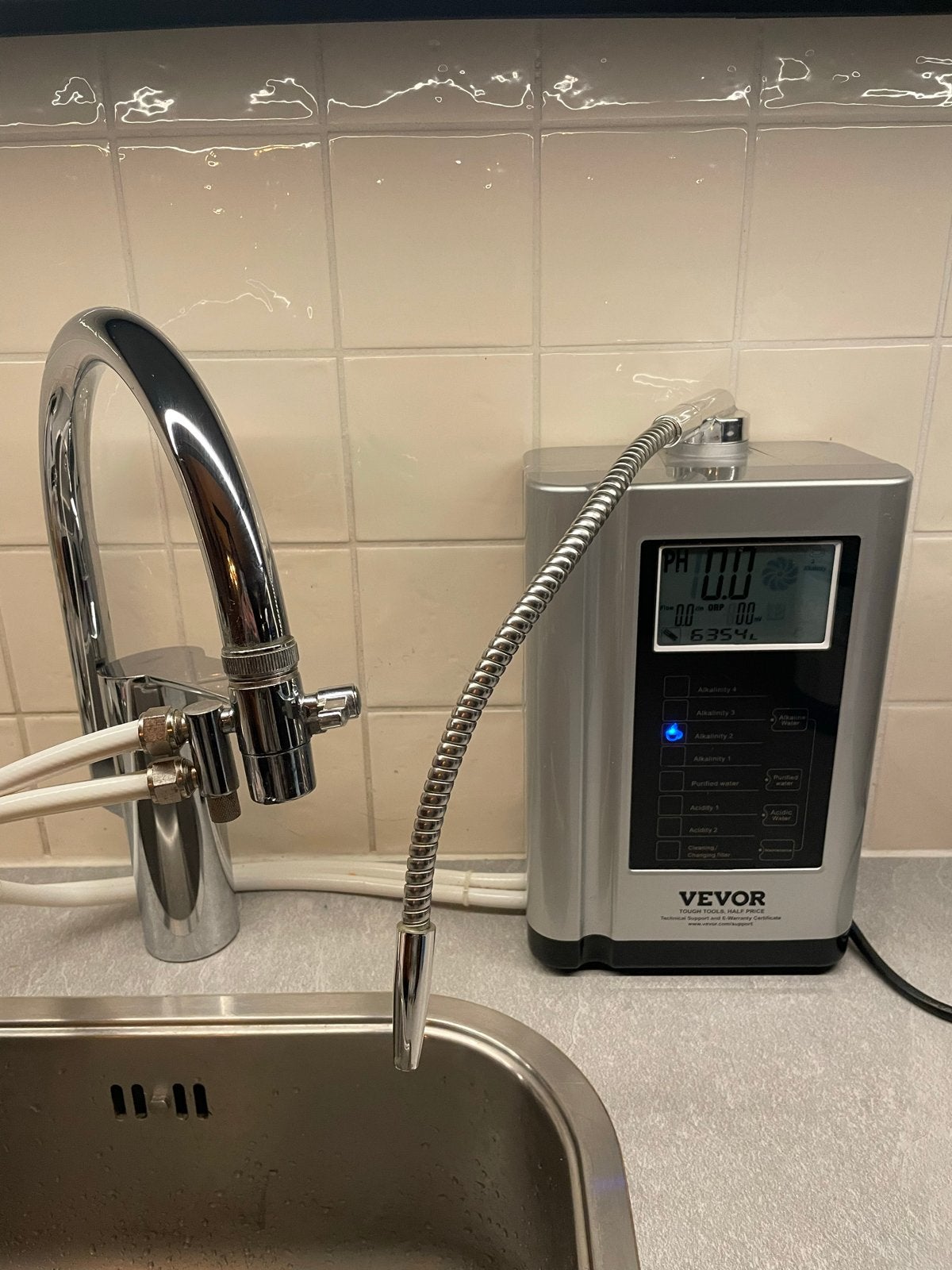 Vevor Waterfilter en Ionizer voor Gezond Water, Ophalen, Overige typen, Kunststof, Zilver