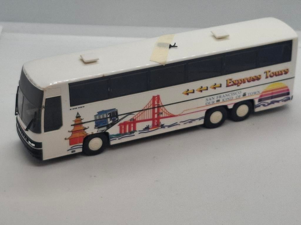 Herpa stads bus met reclame ho, Ophalen of Verzenden, Gebruikt, Bus of Vrachtwagen, Herpa