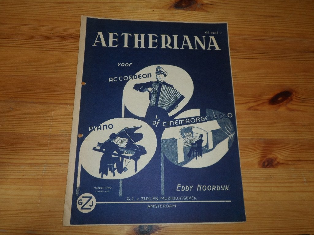 Eddy noordijk - aetheriana - faria faria, Muziek en Instrumenten, Bladmuziek, Gebruikt, Accordeon, Ophalen of Verzenden, Artiest of Componist