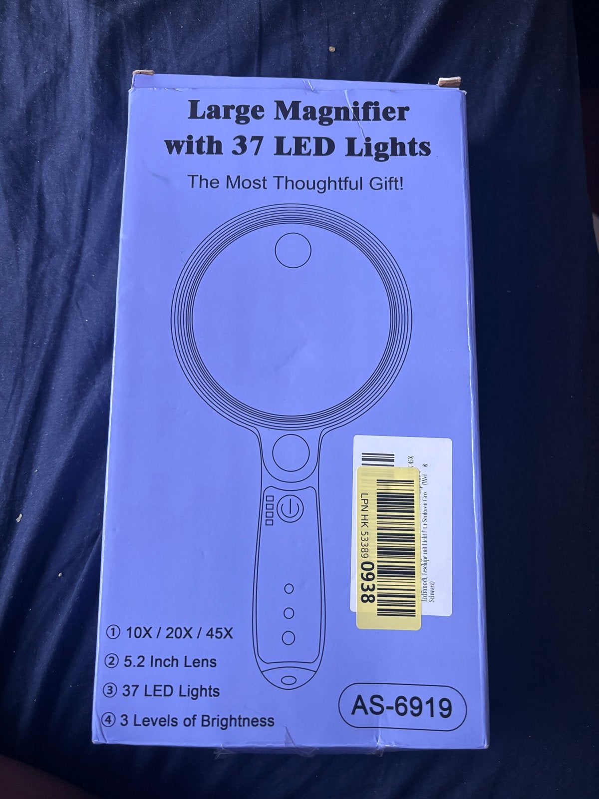 Grote Vergrootglas met 37 LED-lampjes - Oplaadbaar, Ophalen of Verzenden, Nieuw, Vergrootglas of Loep