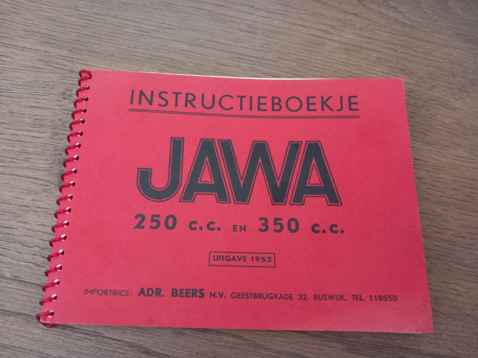 Jawa Instructieboekje 250 c.c. en 350 c.c. (Uitgave 1953), Motoren, Handleidingen en Instructieboekjes, Ophalen of Verzenden