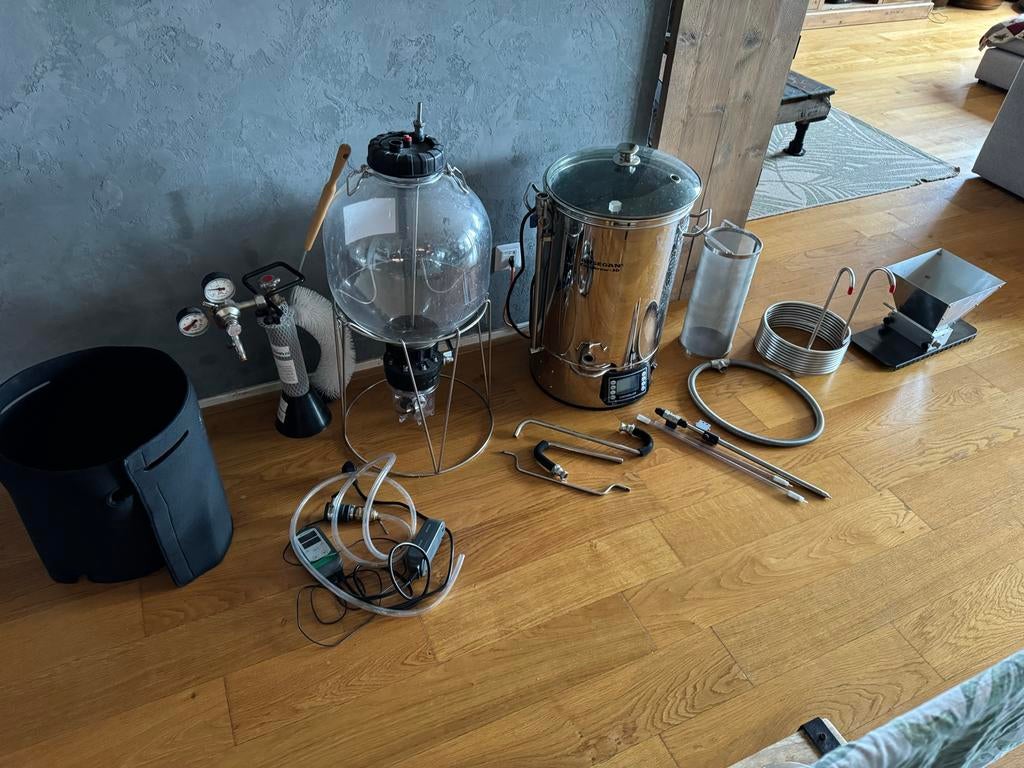 Complete bierbrouwset: Easybrew 30, FermZilla, Grain Gorilla, Hobby en Vrije tijd, Overige Hobby en Vrije tijd, Ophalen, Zo goed als nieuw