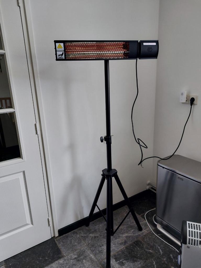 Infraroodheater met standaard IFR2000LG Sun Heat, Ophalen of Verzenden, Zo goed als nieuw, Elektrisch