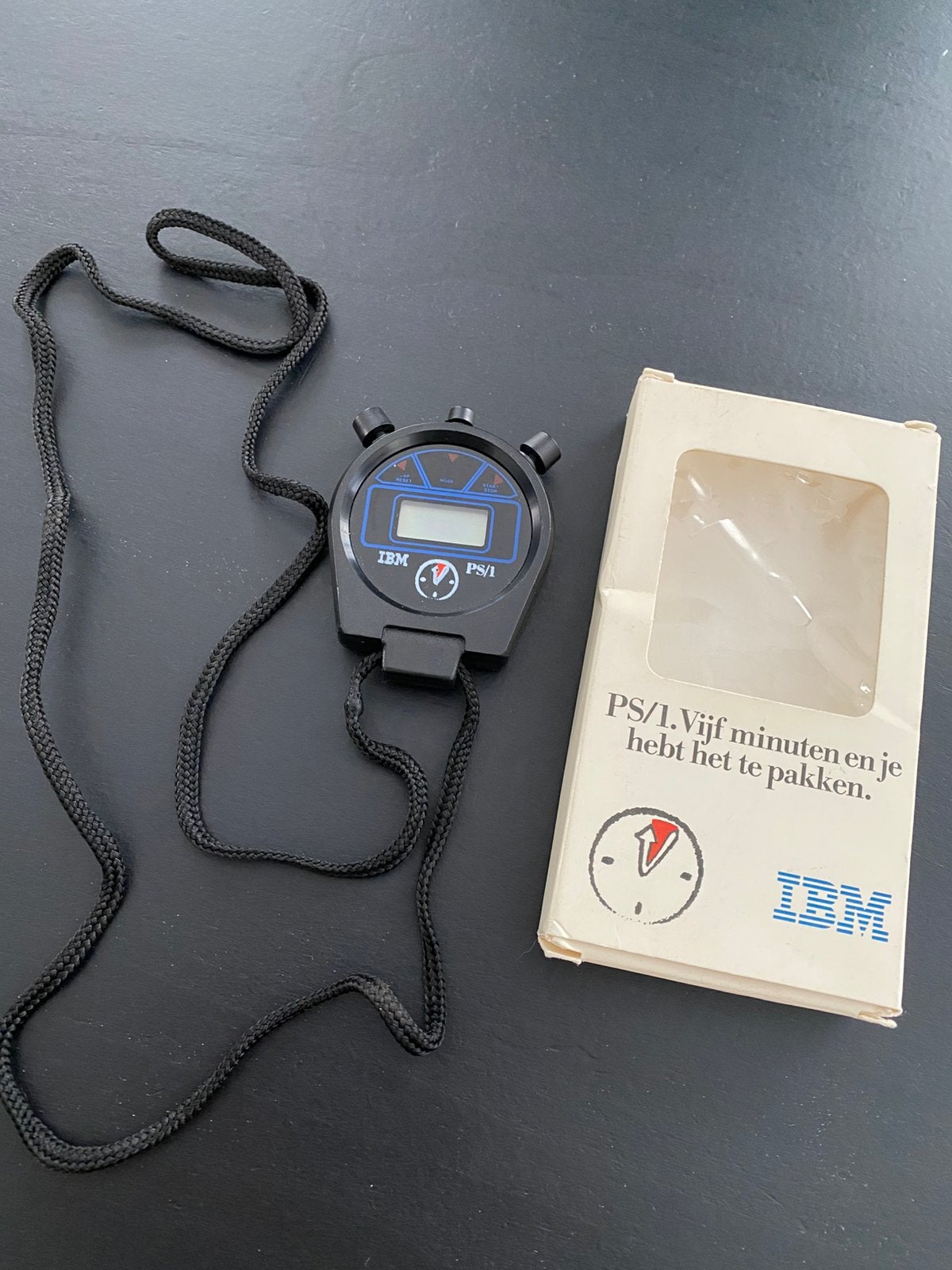 Vintage IBM PS/1 Stopwatch met originele doos, Ophalen of Verzenden, Zo goed als nieuw