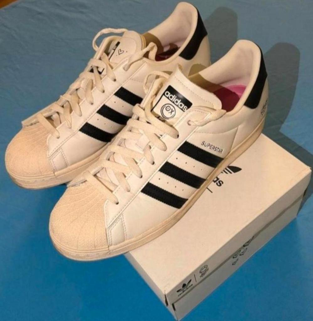 Adidas Superstar Saraiva Maat 45 1/3, Wit, Ophalen of Verzenden, Adidas, Sneakers of Gympen