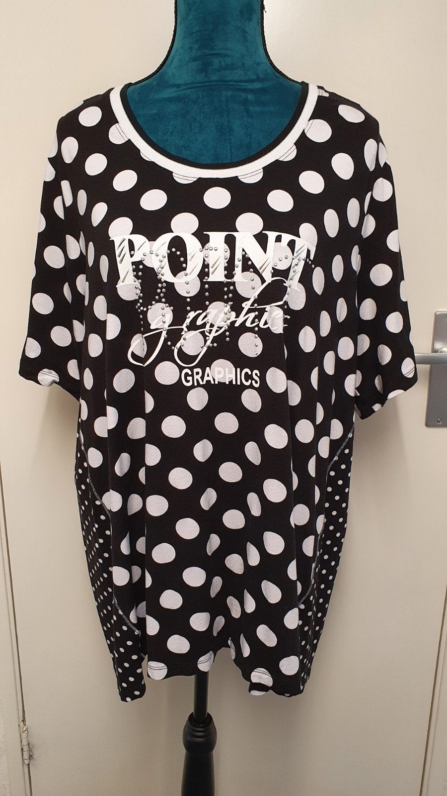 Zwart/Wit shirt van See You maat 48, Ophalen of Verzenden, Zo goed als nieuw, Wit, Shirt of Top