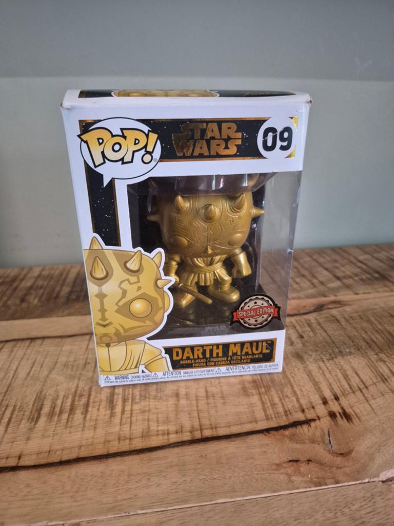 Funko Pop! Star Wars 09 Darth Maul Goud Special Edition, Ophalen of Verzenden