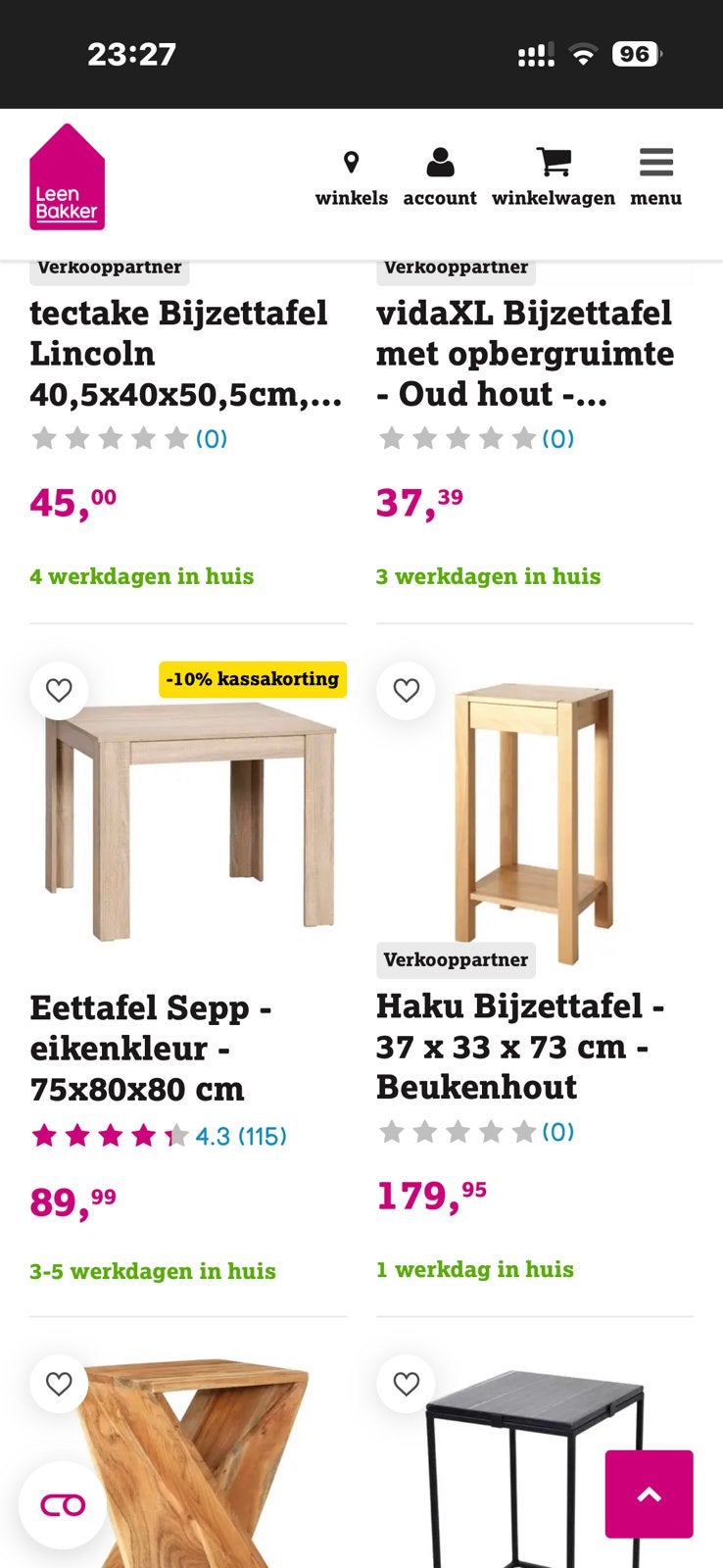 Eettafel nieuw in doos, Huis en Inrichting, Tafels | Statafels, Ophalen of Verzenden, Zo goed als nieuw