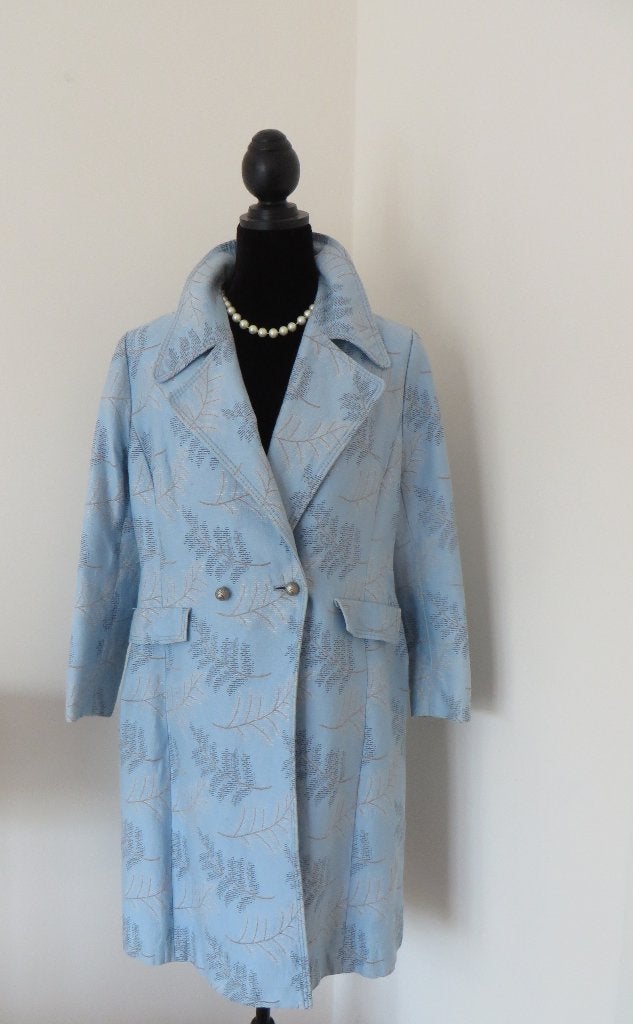 Bijzondere JAS I Maat 40 I Blauw I Uniek jaren '70 Design, Kleding | Dames, Maat 38/40 (M), Blauw, Ophalen of Verzenden, Vintage