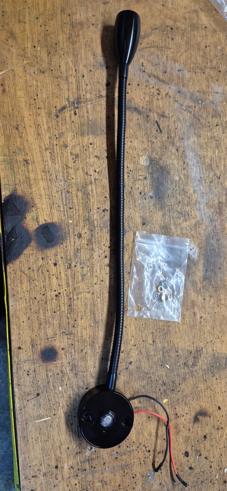12V leeslampje, nieuw, flexibele arm met dimmer, Caravans en Kamperen, Ophalen of Verzenden, Nieuw
