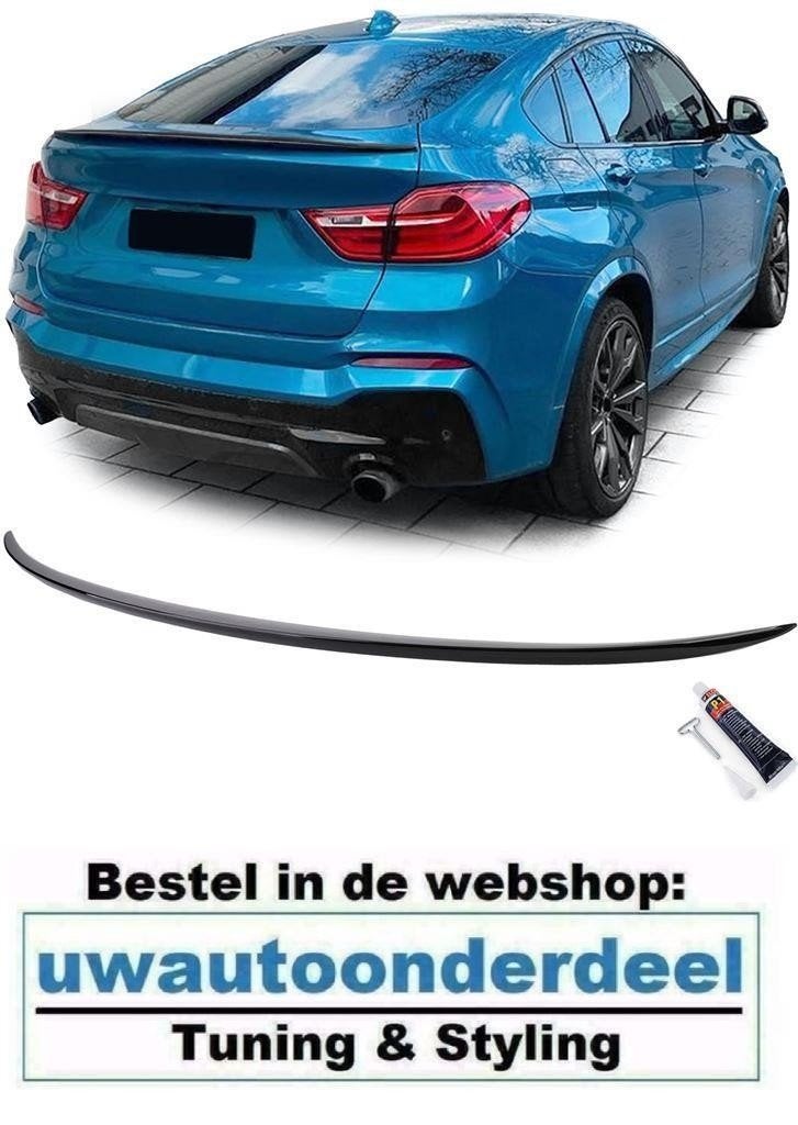 Achterklep Spoiler Cap Voor Bmw X4 F26 Glans Zwart, Auto diversen, Tuning en Styling, Verzenden, Automotive Parts, A.parts@hotmail.nl