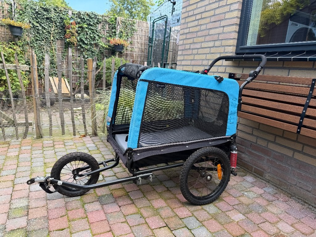 Honden wandel/fietskar groot, Dieren en Toebehoren, Ophalen, Gebruikt