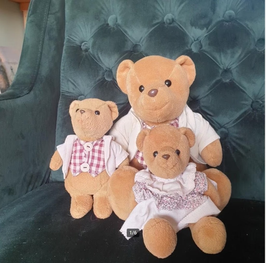 Beren familie vader en 2 kinderen merk onbekend 0508, Overige merken, -, Ophalen of Verzenden, Zo goed als nieuw