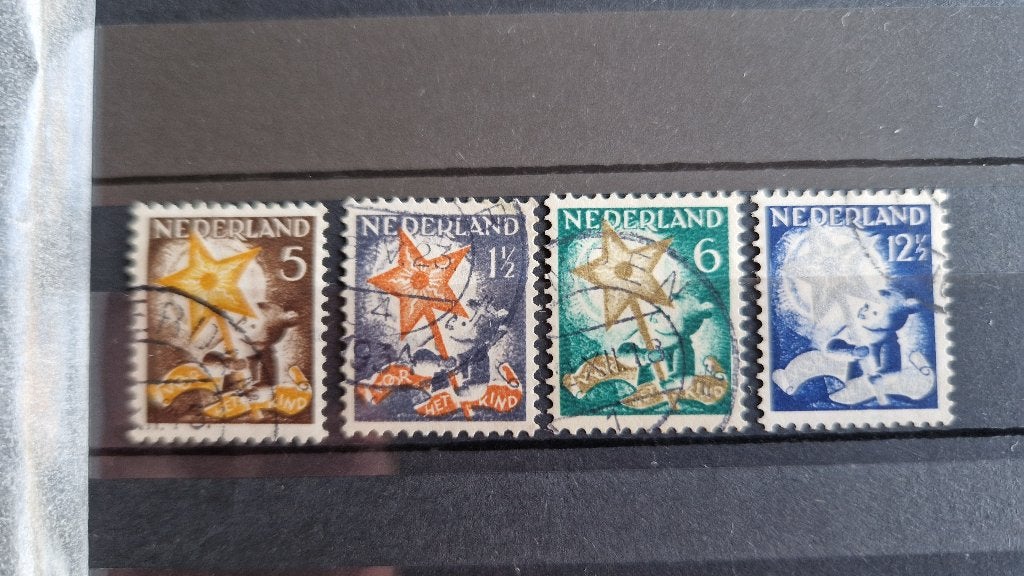 NVPH 261-264 gestempeld. Kinderzegels 1933., Postzegels en Munten, Postzegels | Nederland, Verzenden, T/m 1940, Gestempeld