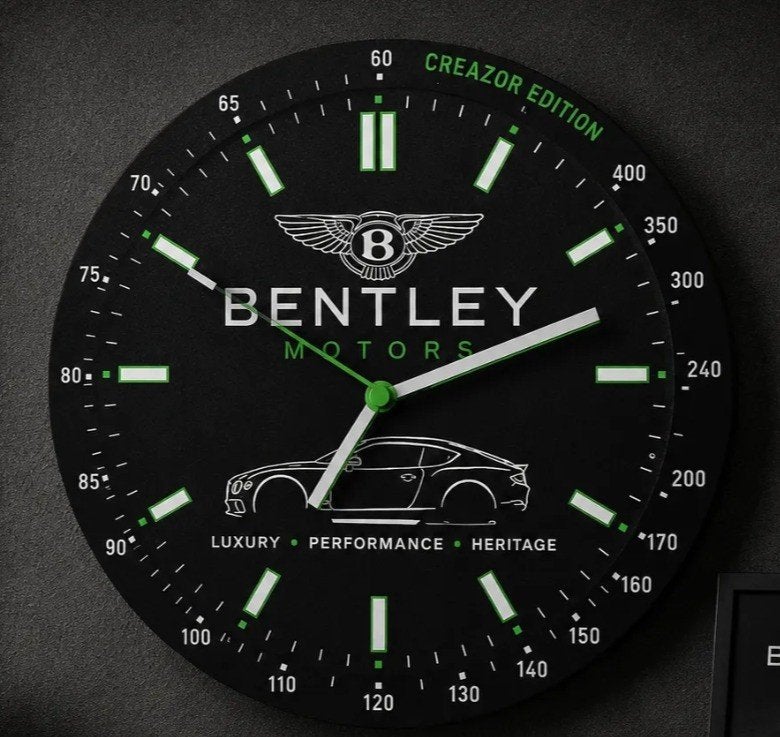 Bentley Wandklok, Ophalen of Verzenden