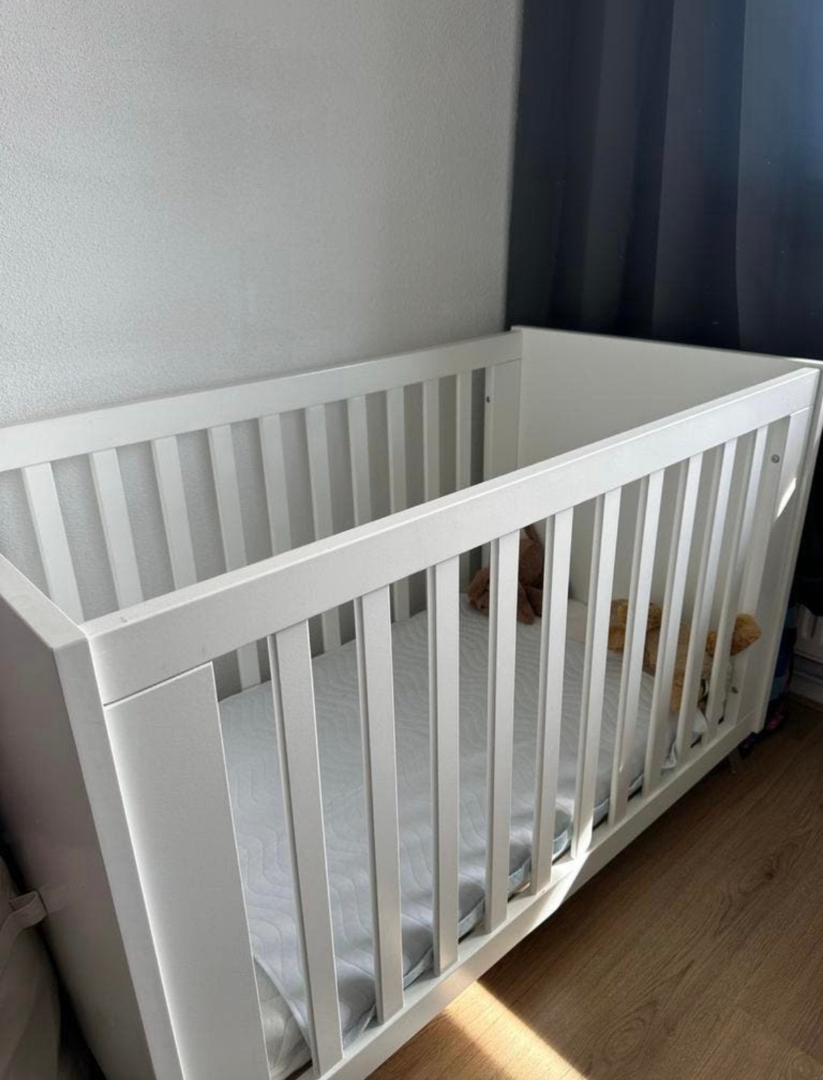 Wit ledikant met matras, Kinderen en Baby's, Ophalen, Gebruikt, Ledikant