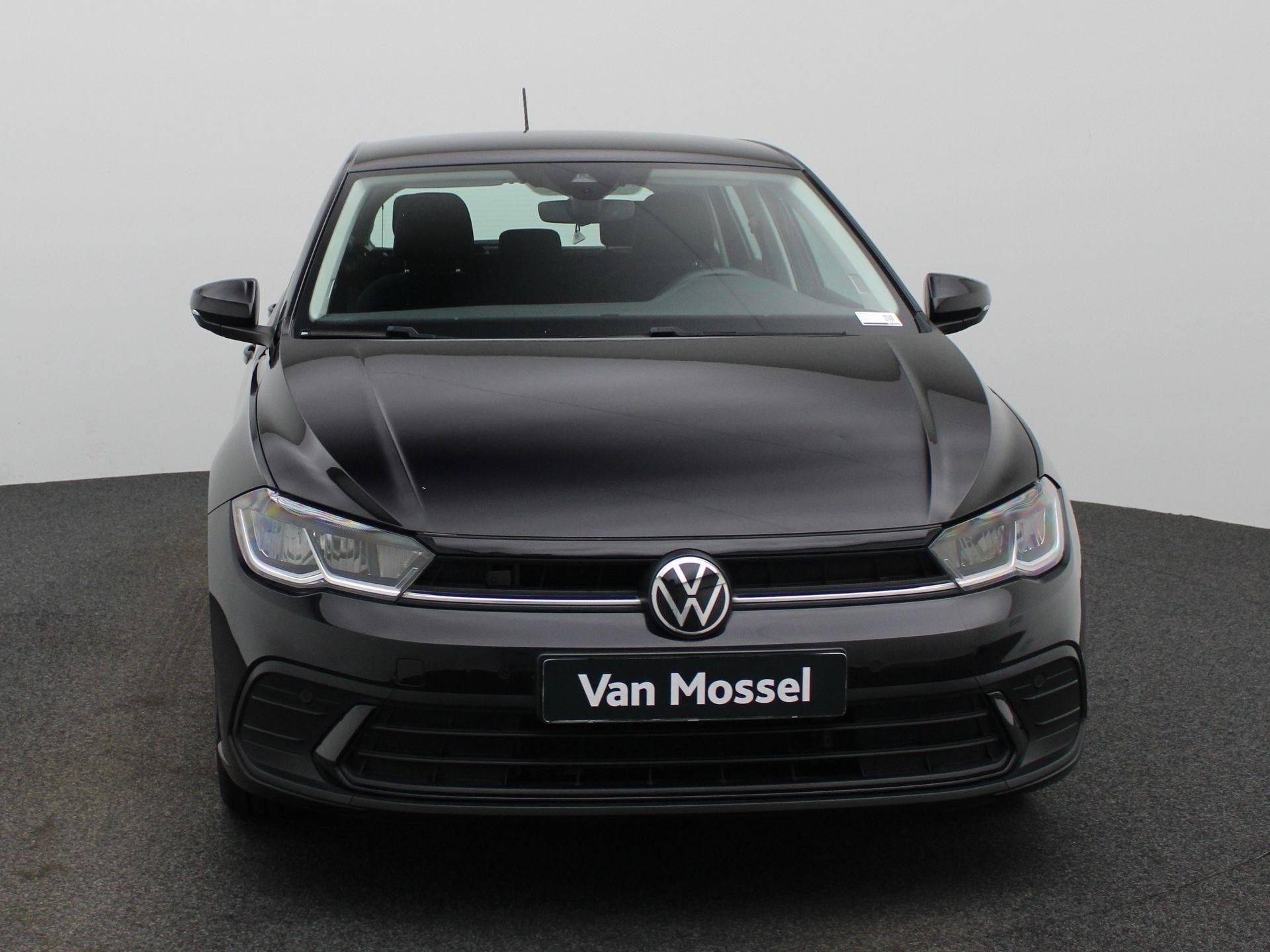 Volkswagen Polo 1.0 TSI Life, Auto's, Voorwielaandrijving, Stof, Gebruikt, Zwart