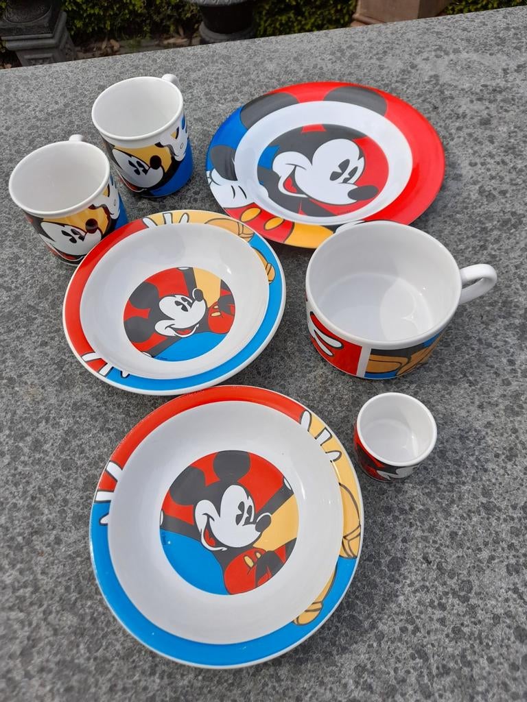 Serviesgoed Mickey Mouse, Verzamelen, Disney, Zo goed als nieuw, Servies, Mickey Mouse, Ophalen of Verzenden