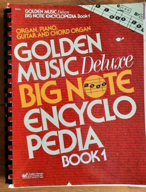 Gitaar, keyboard: Golden Music Deluxe Big Note Encyclopedia, Gebruikt, Overige genres, Ophalen of Verzenden, Keyboard