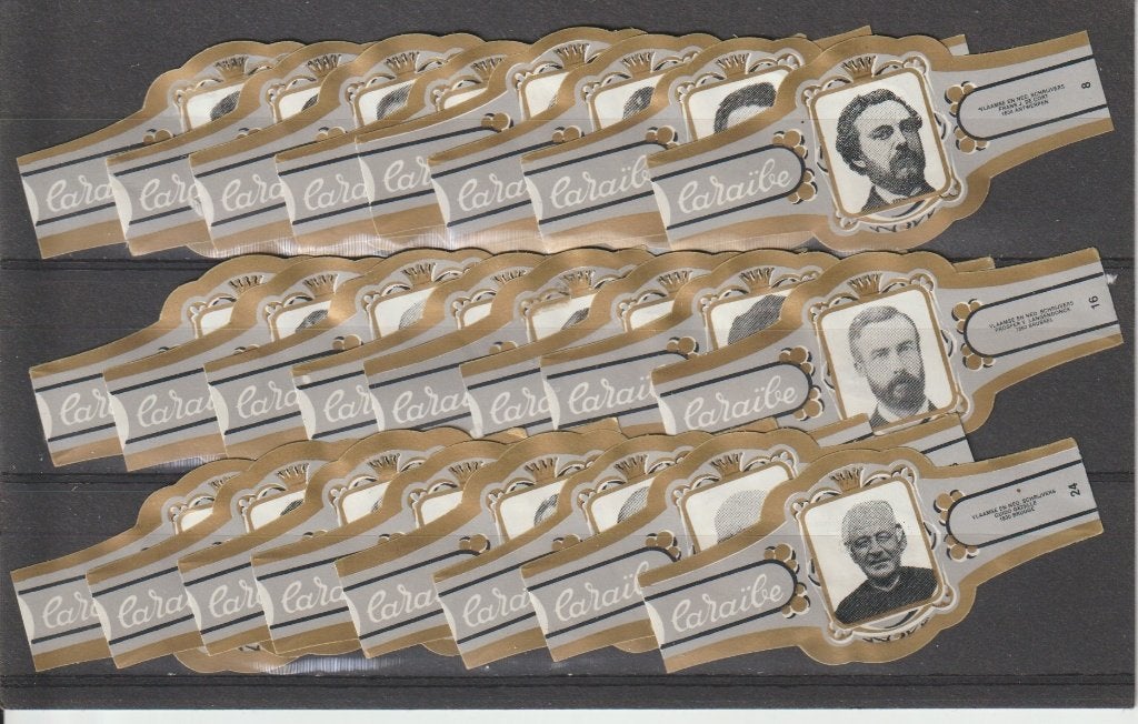 reeks 36   schrijvers   1-24   sigarenbanden, Verzamelen, Ophalen of Verzenden, Zo goed als nieuw, Sigarenbandjes